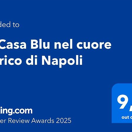 La Casa Blu Nel Cuore Storico Di Napoli Bagian luar foto